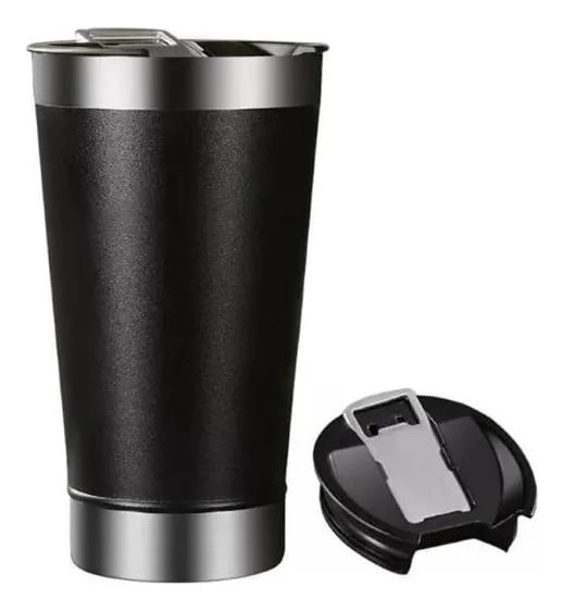VASO TE RMICO DE ACERO INOXIDABLE 502ML CON DESTAPADOR - 1