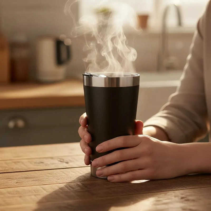 VASO TE RMICO DE ACERO INOXIDABLE 502ML CON DESTAPADOR - 4