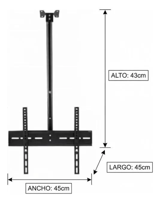 SOPORTE DE TECHO INCLINABLE PARA PANTALLAS DE 20 A 55 PULGADAS - 2