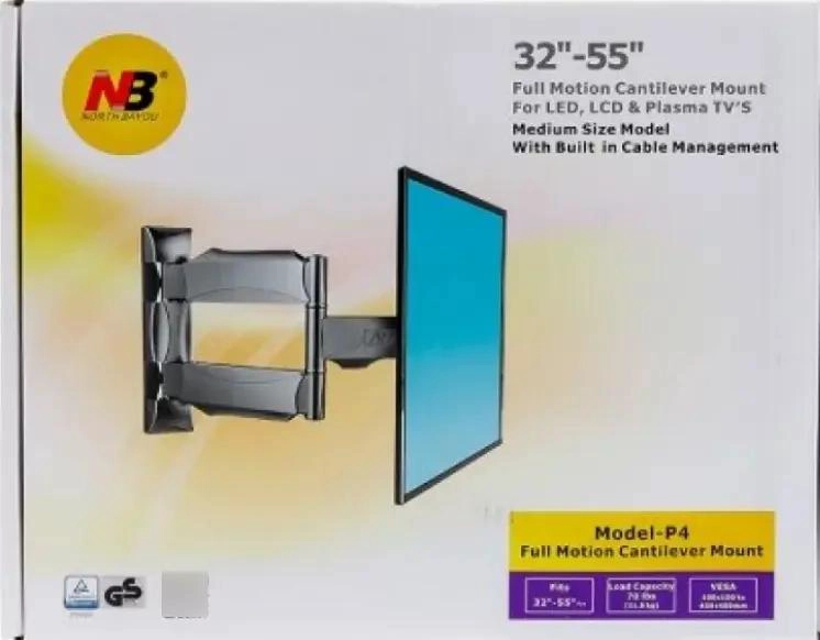 SOPORTE PARED ARTICULADO E INCLINABLE PARA TV DE 32' A 55' - 10