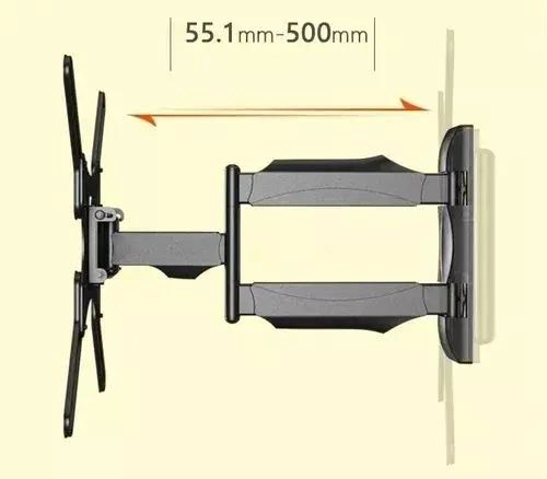 SOPORTE PARED ARTICULADO E INCLINABLE PARA TV DE 32' A 55' - 7