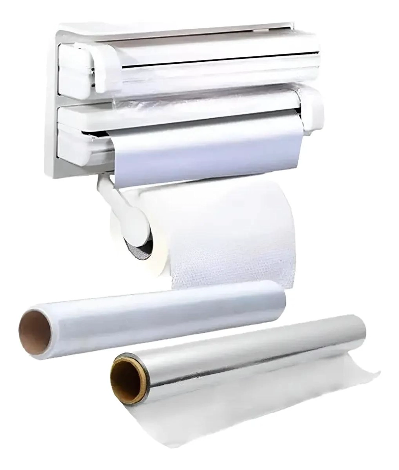 PORTARROLLO DISPENSADOR TRIPLE PARA PAPEL EN COCINA - 5