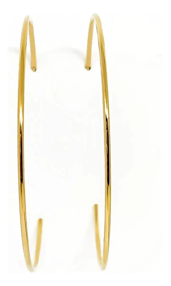 AROS ARGOLLAS ENCHAPADOS EN ORO 18K DE 65MM - 3