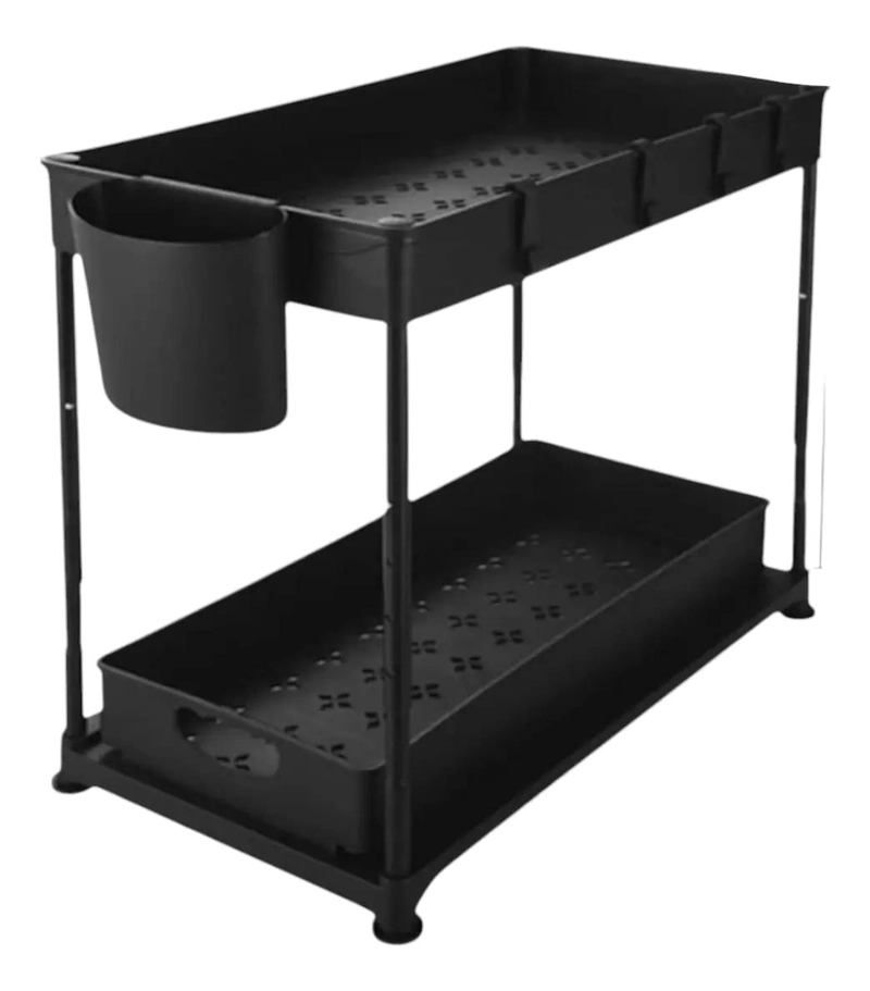 ORGANIZADOR DESLIZANTE DE DOS NIVELES PARA COCINA Y BAÑO - 1