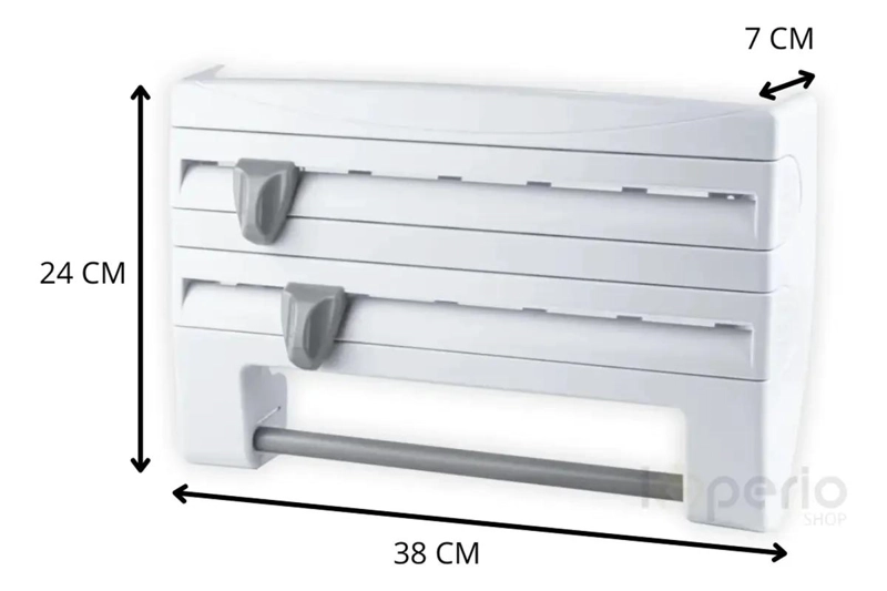 DISPENSADOR DE COCINA MULTIFUNCIONAL PARA PAPEL Y FILM - 2