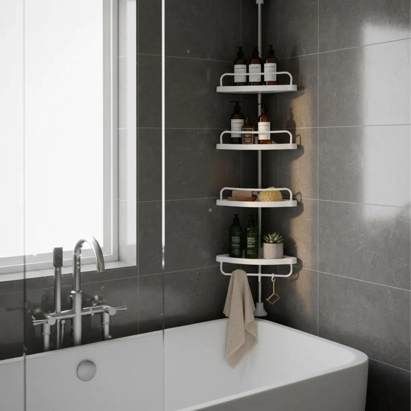 ESTANTE ORGANIZADOR ESQUINERO PARA DUCHA MULTIUSO - 1