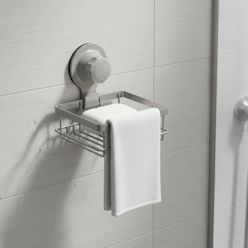 ORGANIZADOR DE DUCHA PARA BAÑO CON ESTANTE RESISTENTE - 5