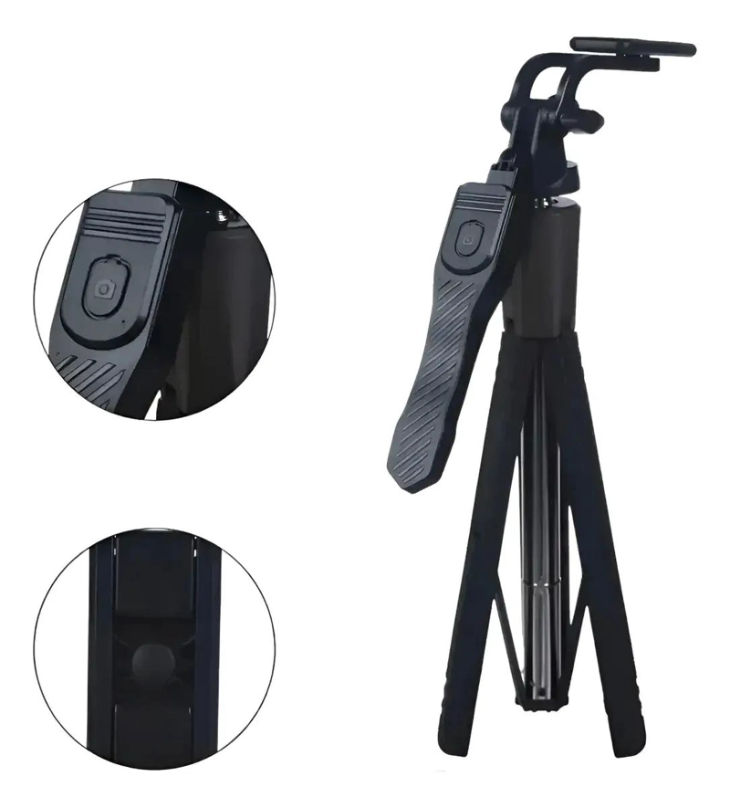 TRIPODE 2 EN 1 PALO SELFIE 170 CM CON ESTABILIZADOR Y BLUETOOTH - 1