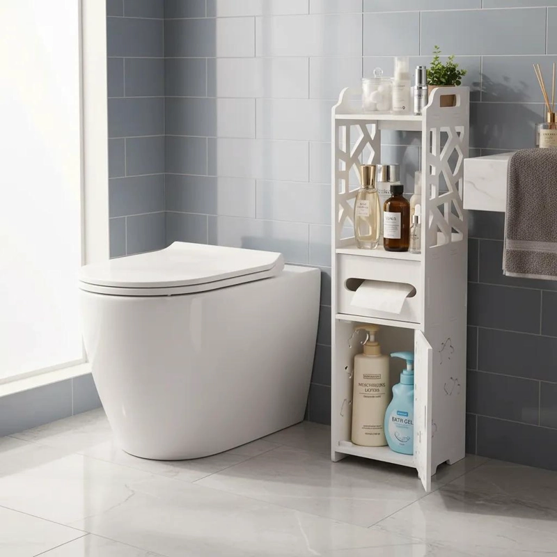GABINETE ORGANIZADOR DE BAÑO CON ESTILO MODERNO Y FUNCIONALIDAD - 2