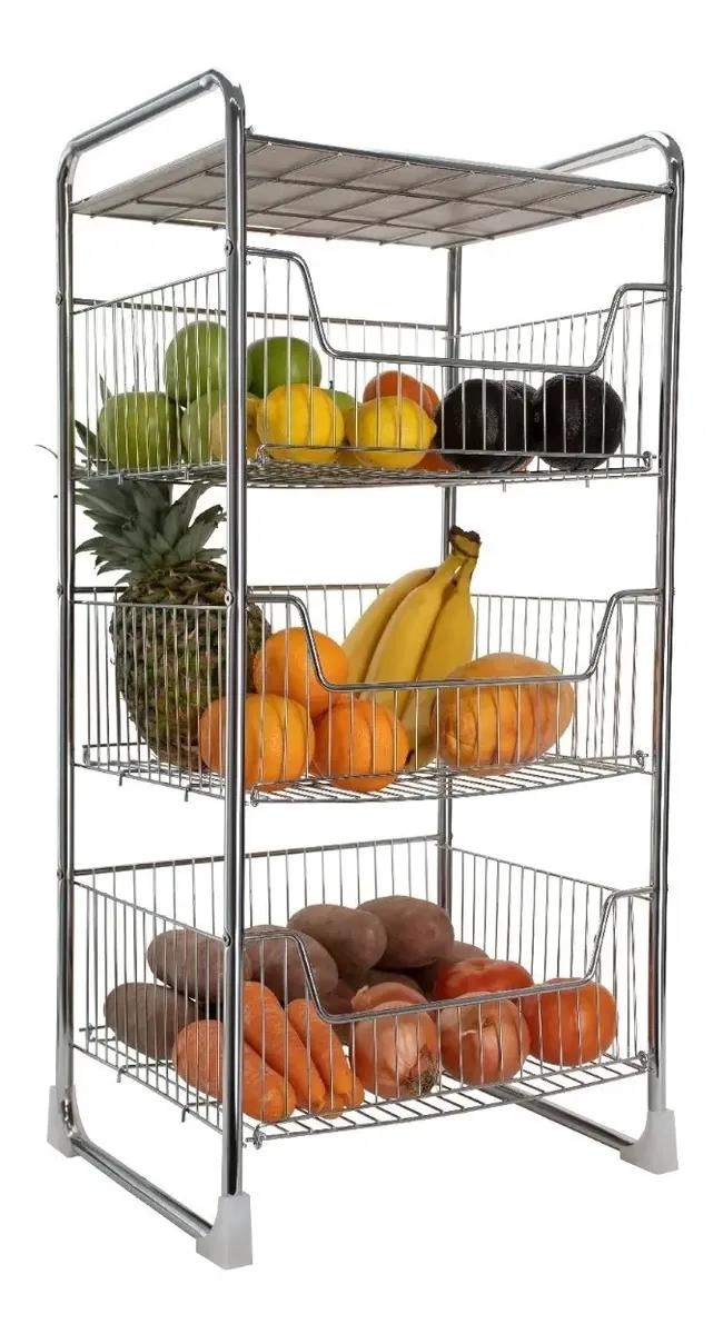 ESTANTE ORGANIZADOR DE 3 NIVELES PARA ALIMENTOS Y MAS - 1