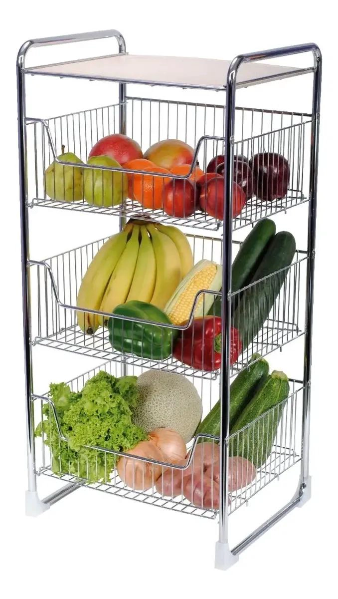 ESTANTE ORGANIZADOR DE 3 NIVELES PARA ALIMENTOS Y MAS - 2