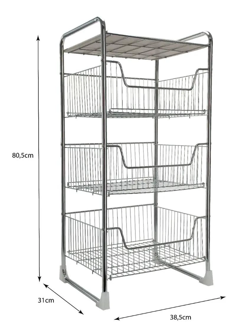 ESTANTE ORGANIZADOR DE 3 NIVELES PARA ALIMENTOS Y MAS - 3