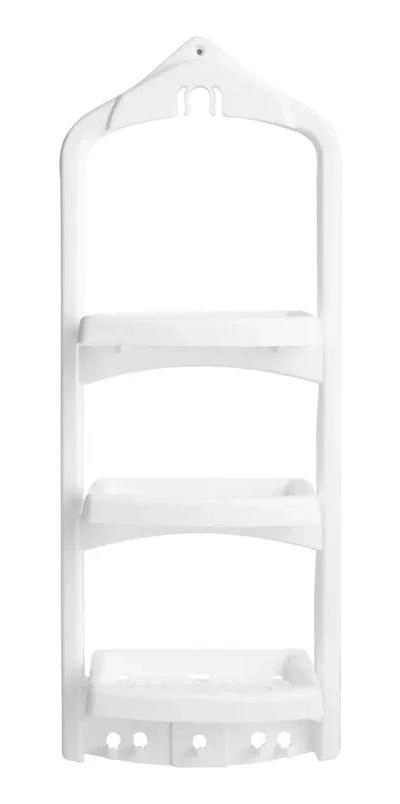 ORGANIZADOR DE DUCHA PLASTICO BLANCO PARA BAÑO - 2