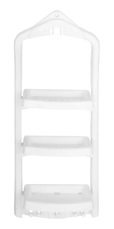 ORGANIZADOR DE DUCHA PLASTICO BLANCO PARA BAÑO - 3