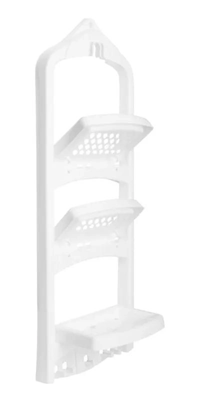 ORGANIZADOR DE DUCHA PLASTICO BLANCO PARA BAÑO - 4