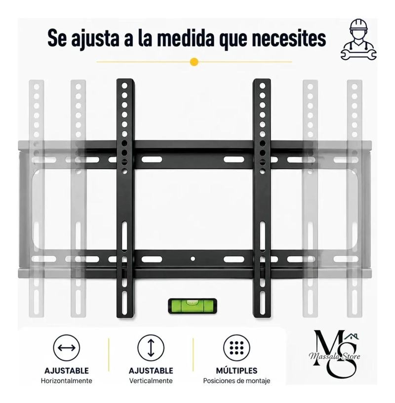 SOPORTE FIJO DE PARED PARA TELEVISORES DE 40 A 85 PULGADAS - 5