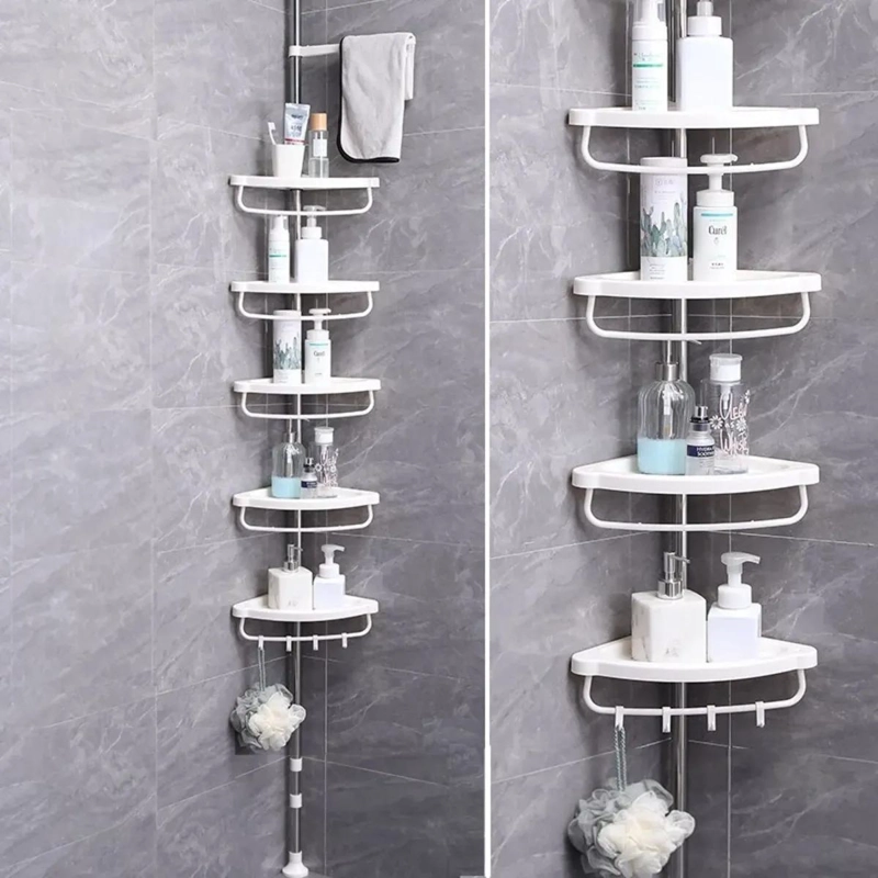 ORGANIZADOR ESQUINERO DE DUCHA CON 4 NIVELES PARA BAÑO - 5