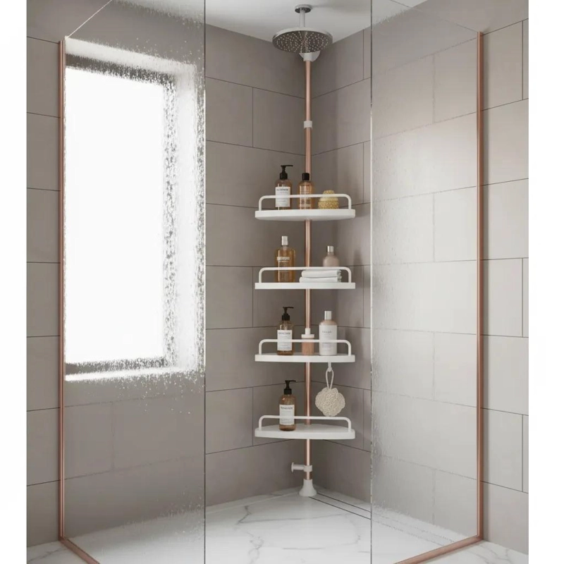 REPISA ESQUINERA TELESCOPICA DE 4 NIVELES PARA BAÑO - 7