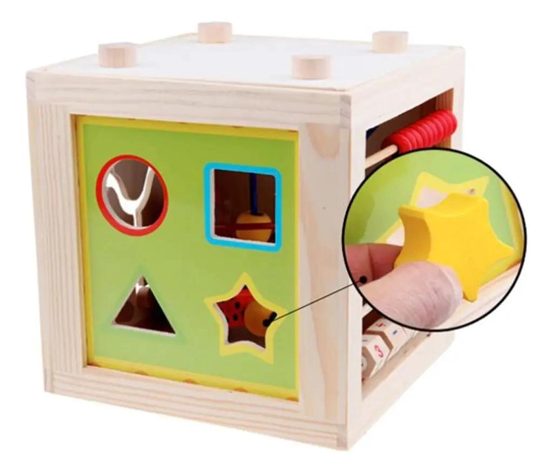 JUGUETE DIDACTICO DE MADERA PARA ESTIMULACION INFANTIL - 2
