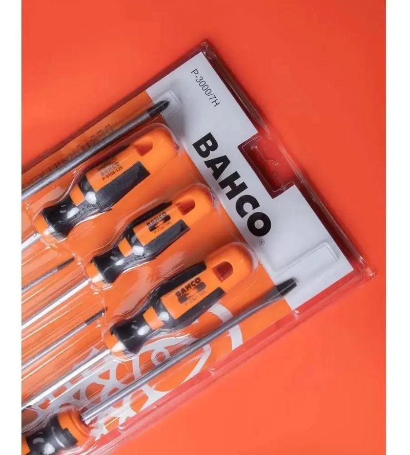 SET DE 7 DESTORNILLADORES ERGONOMICOS PALETA Y CRUZ - 3