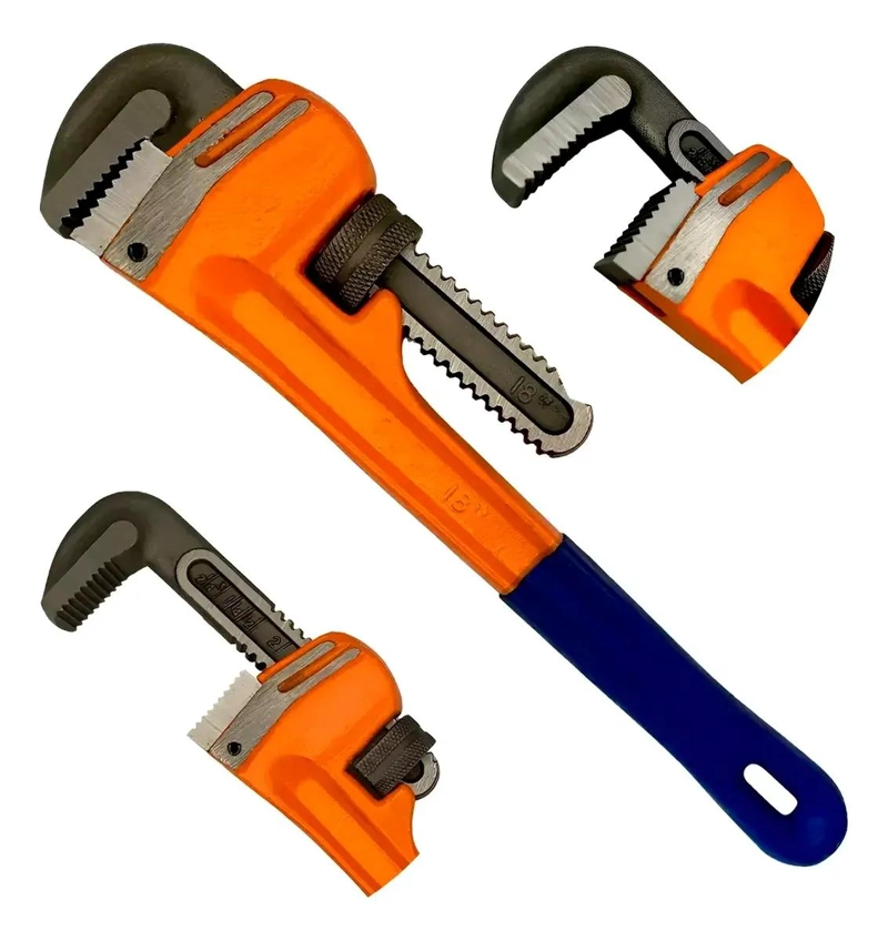 LLAVE AJUSTABLE 18 PULGADAS CON MANGO ANTIDESLIZANTE - 2