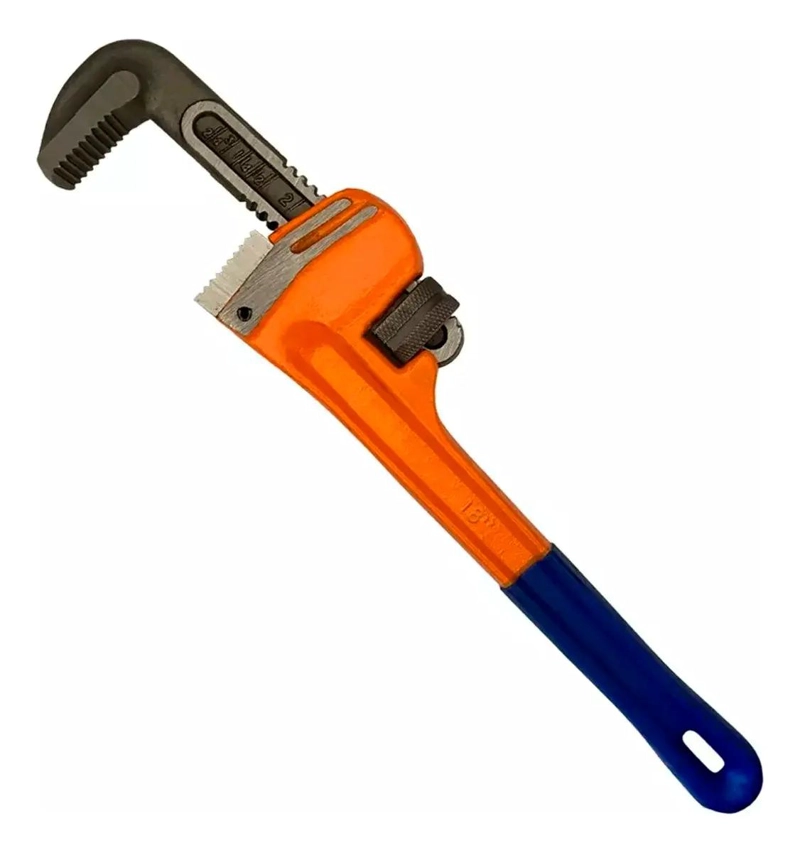 LLAVE AJUSTABLE 18 PULGADAS CON MANGO ANTIDESLIZANTE - 6