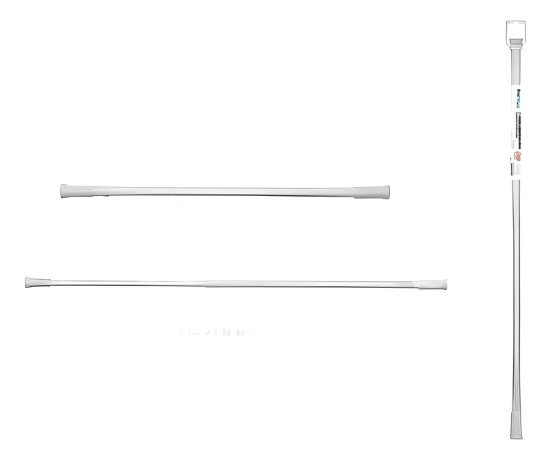 BARRA EXTENSIBLE PARA CORTINA DE DUCHA 110-200 CM COLOR BLANCO - 1