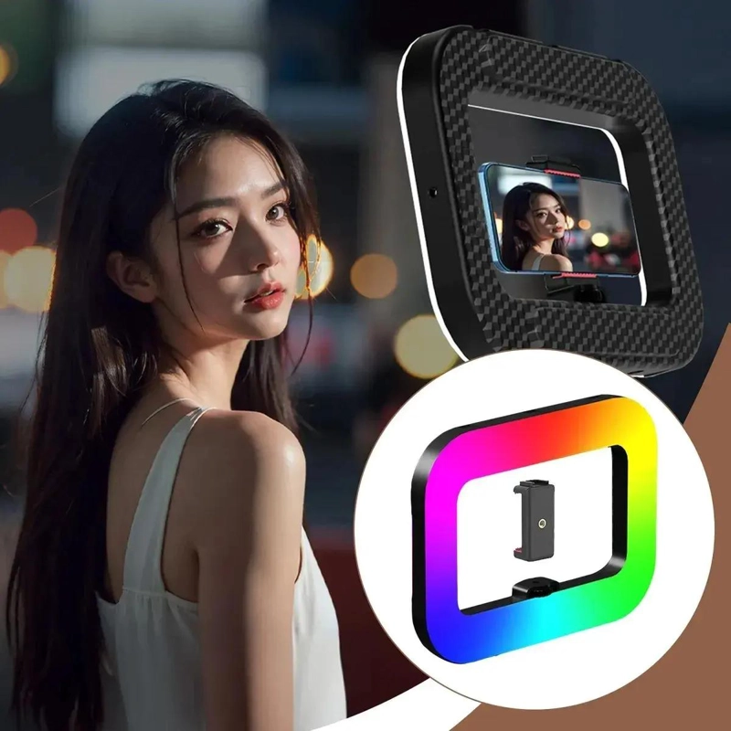 CUADRO DE LUZ LED PORTATIL PARA MOVIL CON 240 LED - 4