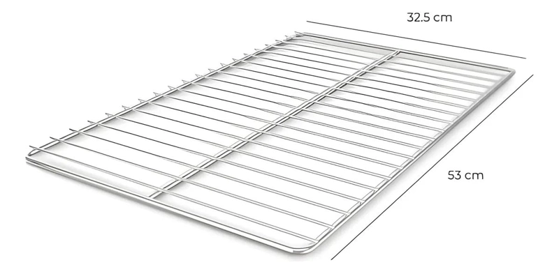 REJILLA DE ACERO INOXIDABLE GN 1/1 PARA COCINA PROFESIONAL - 3