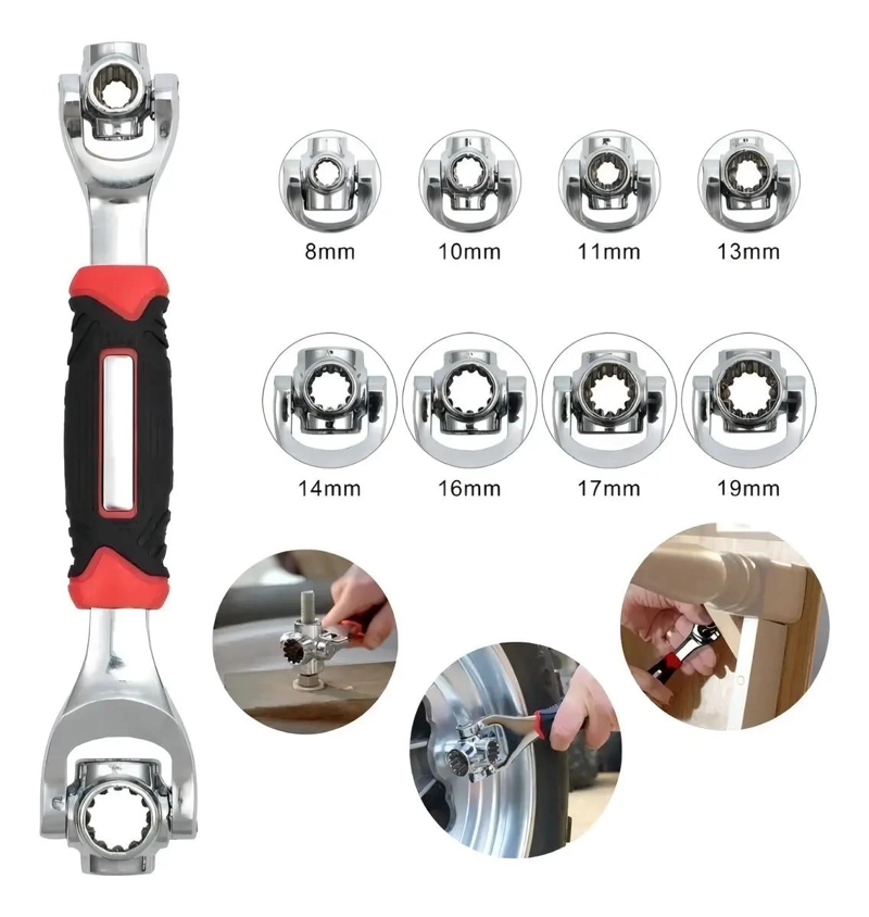 LLAVE UNIVERSAL MULTIFUNCION GIRATORIA 360° 48 EN 1 - 10