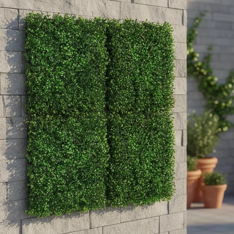 PACK DE 4 PANELES DE JARDIN VERTICAL ARTIFICIAL 60X40 CM - 1