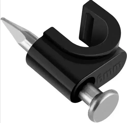 GRAPAS PARA CABLE 8MM NEGRAS BOLSA 1000 UNIDADES - 1