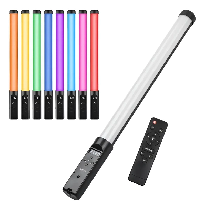 LAMPARA LED RGB CON CONTROL REMOTO Y BATERIA RECARGABLE - 1