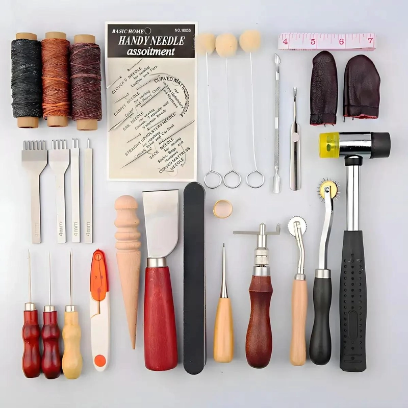 KIT 35 PIEZAS HERRAMIENTAS PARA CUERO Y PIEL - 3