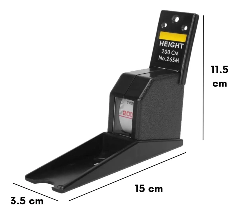 TALLIMETRO PORTATIL ELASTICO RETRACTIL 2MT - 2
