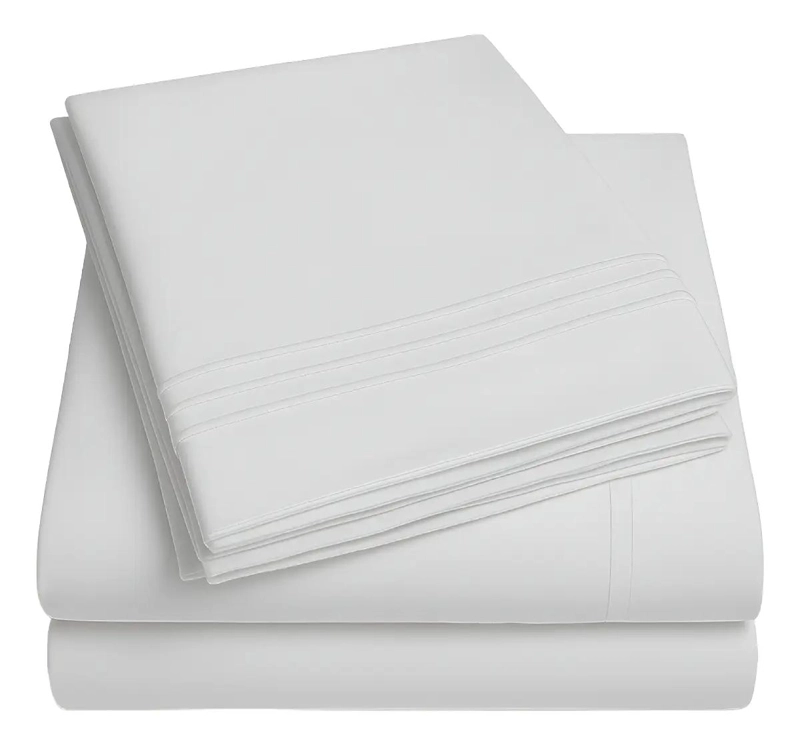 JUEGO DE SABANAS 1,5 PLAZAS ULTRA SUAVE COLOR BLANCO - 1