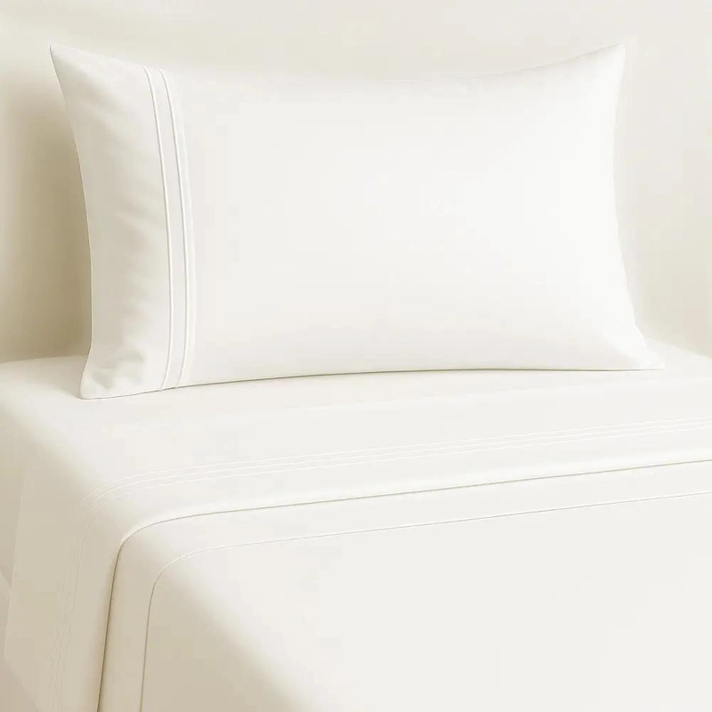 JUEGO DE SABANAS 1,5 PLAZAS ULTRA SUAVE COLOR BLANCO - 6