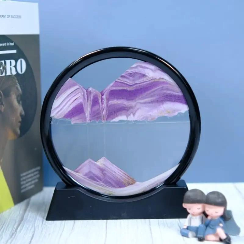 CUADRO DECORATIVO SENSORIAL DE ARENA EN MOVIMIENTO - 5