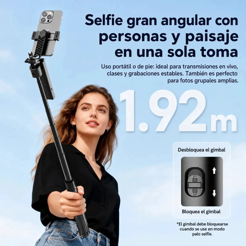 TRIPODE PLEGABLE CON GIMBAL INTELIGENTE Y CONTROL REMOTO - 5