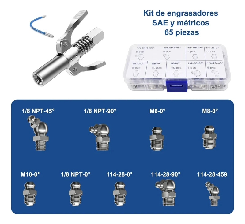 KITS DE HERRAMIENTAS PARA PISTOLA ENGRASADORA - 7