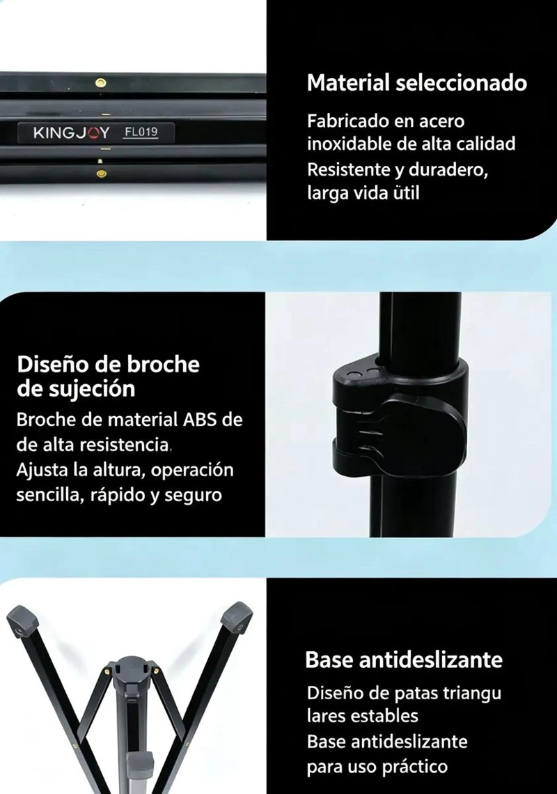 TRIPODE Y PALO DE SELFIE EXTENSIBLE PARA CELULARES Y CAMARAS - 5