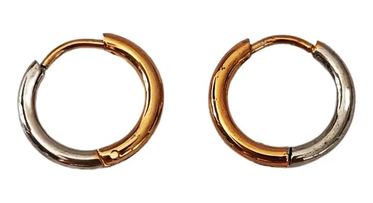 AROS ARGOLLA PENDIENTE UNISEX EN ACERO QUIRURGICO - 1