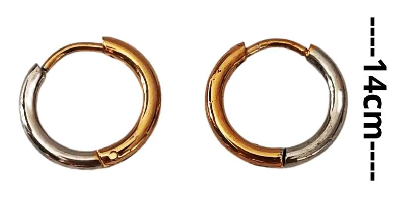 AROS ARGOLLA PENDIENTE UNISEX EN ACERO QUIRURGICO - 3