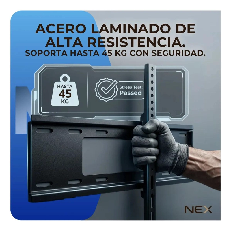 SOPORTE DE TV FIJO PARA PANTALLAS DE 37 A 75 PULGADAS - 7