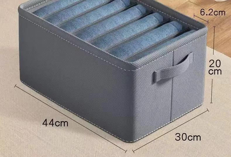 PACK DE 4 ORGANIZADORES DE ROPA CON 7 DIVISORES CUADRADOS - 3