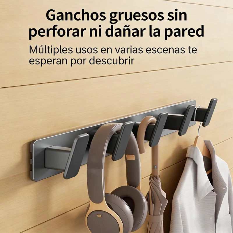 PERCHERO DE COCINA CON 5 GANCHOS PARA ORGANIZACION DEL HOGAR - 5