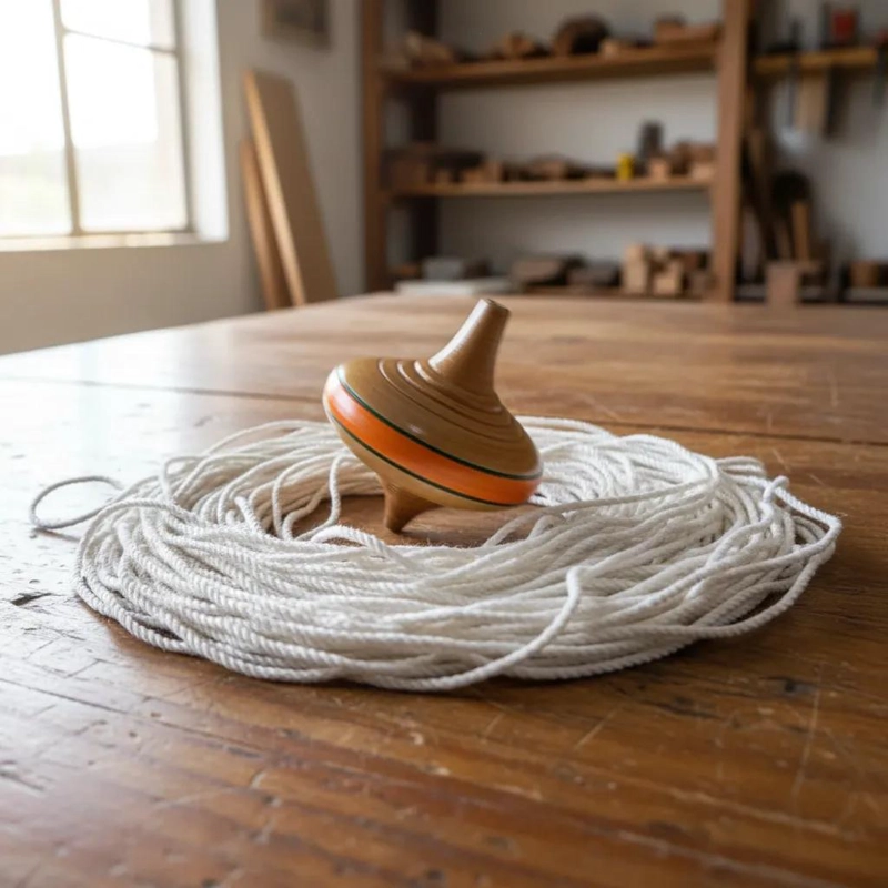 TROMPO DE MADERA TRADICIONAL PARA JUEGOS DE FIESTAS PATRIAS - 2