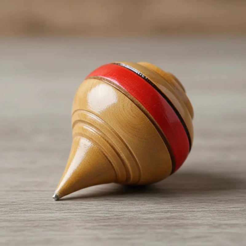 TROMPO DE MADERA TRADICIONAL PARA JUEGOS DE FIESTAS PATRIAS - 3
