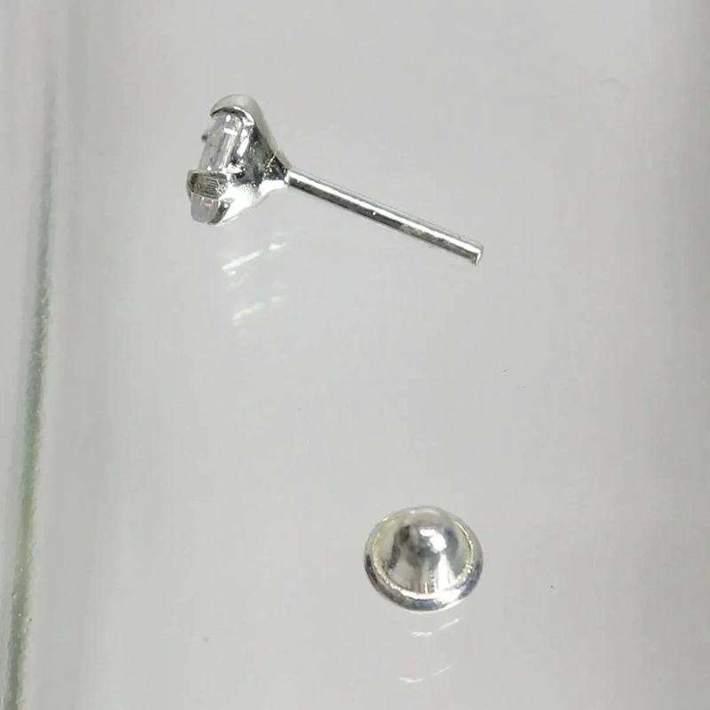 AROS DE PLATA 925 CON CIRCON PARA NIÑAS Y MUJERES - 7
