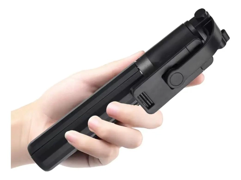 MONOPOD BLUETOOTH PARA SELFIES CON TRIPODE Y CLIP GIRABLE - 1